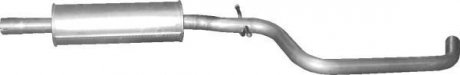 Алюм глушник. сталь, середн. частина Skoda Yeti 1.2 TSI 09/09- (24.71) POLMOSTROW 2471 (фото 1)