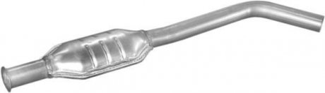 Глушитель алюм. сталь, средн. часть Renault Megane 1.6i -16V 1.9dCi TD 98-10/02 POLMOSTROW 21288 (фото 1)