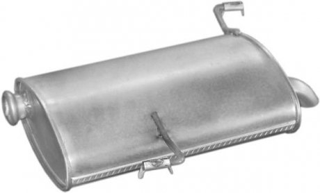 Алюм глушник. сталь, задн. частина Peugeot 206 1.1i 1.4i 1.4HDiTD 1.6i kombi 01 POLMOSTROW 19403 (фото 1)