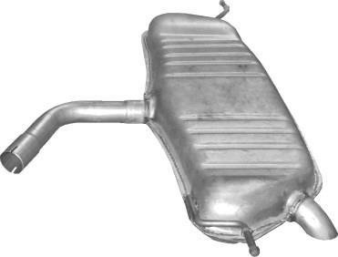 Глушитель алюм. сталь, задн. часть VW Touran 1.6 FSi 01/05-01/07 (30.154) Polmos POLMOSTROW 30154 (фото 1)