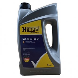 Олива моторна Oil 5W-30 C3 Pro S1 -(5L) HENGST 639800000 (фото 1)