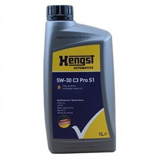Олива моторна Oil 5W-30 C3 Pro S1 -(1L) HENGST 637800000