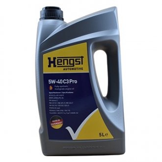 Олива моторна Oil 5W-40 C3 Pro -(5L) HENGST 549800000