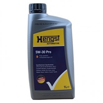 Олива моторна Oil 5W-30 Pro-(1L) HENGST 581800000 (фото 1)