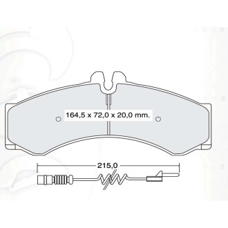 Колодки гальмові дискові передні DAFMI D146SMI