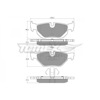 Тормозные колодки дисковые TOMEX 14-36