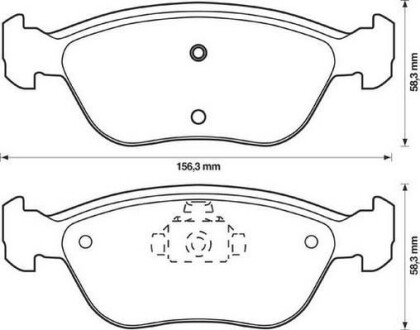 VOLVO Тормозные колодки дисковые C70,V70 98-00 JURID 571457J