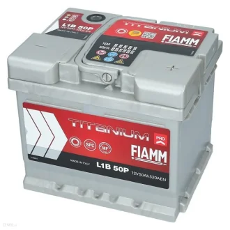 Автомобильный аккумулятор Titanium PRO 50Ah 520A R+ FIAMM 7905144