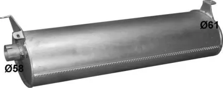 Глушник Renault Mascott din 66341 3.0 04-10 POLMO POLMOSTROW 70.11