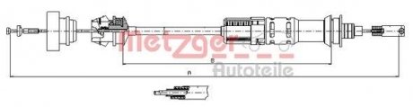 Трос сцепления MG METZGER 11.3921 (фото 1)