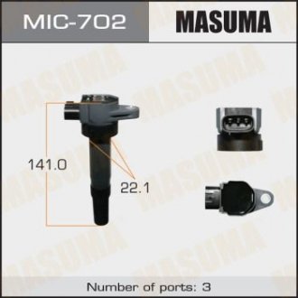 Котушка запалювання MASUMA MIC702 (фото 1)