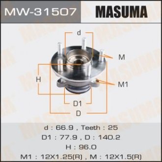 Маточина колеса MASUMA MW31507 (фото 1)