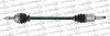 CITROEN Полуось лев L=796,5mm L2=833mm 21/22 зуб. AX (ZA-_) 10 86-98, SAXO 1.1 X, SX 96-03, PEUGEOT 106 I (1A, 1C) 1.0 91-96 TRAKMOTIVE 30-0255 (фото 1)