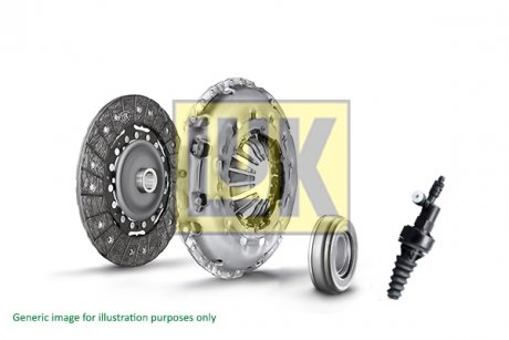 Комплект зчеплення VW Caddy III 1.4/1.6/2.0 04-15 (d=230mm) (+вижимний) LUK 622 3336 21