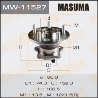 Маточина колеса MASUMA MW11527 (фото 1)
