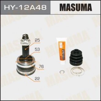 ШРУС зовнішній Hyundai Getz (02-06) (нар 25/вн 22/abs 48) MASUMA HY12A48 (фото 1)