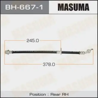 Шланг тормозной MASUMA BH6671