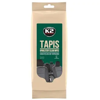 Серветки вологі для очищення шкіряної оббивки TAPIS WIPES 24 шт K2 K212