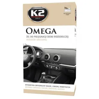 Гель для догляду за панеллю приладів GOLD OMEGA 500 мл +аплікатор+мікрофібра K2 G410