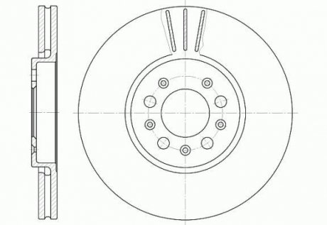 Тормозные диски WOKING D6544.10 (фото 1)