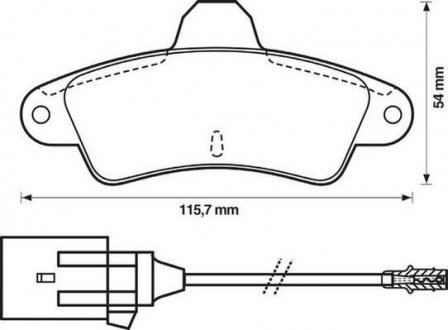 Колодки тормозные задние MONDEO 1.6-2.0 93- JURID 571755J (фото 1)