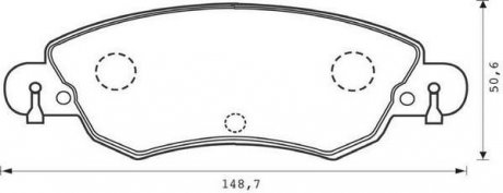 Тормозные колодки пер. Citroen C5 2004- JURID 573026J (фото 1)