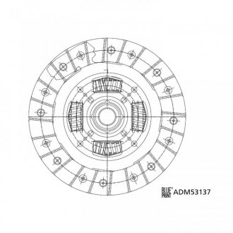 Диск зчеплення BLUE PRINT ADM53137