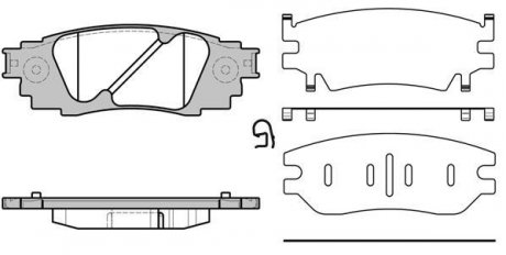 Колодки тормозные дисковые задние Lexus Rx (agl2_, ggl2_) 3.5 15- (P17363.10) WO WOKING P1736310 (фото 1)