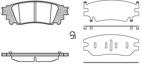 Колодки тормозные дисковые задние Lexus Nx (zgz1_, agz1_, ayz1_) 2.0 14-,Lexus N WOKING P1736300 (фото 1)