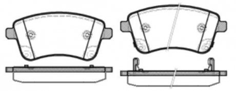 Колодки тормозные дисковые передние Kia Venga 1.4 10-,Kia Venga 1.6 10- (P15353. WOKING P1535302