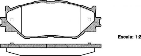 Колодки гальмові дискові передні Lexus Is c (gse2_) 2.5 09-,Lexus Is ii (gse2 WOKING P1301300 (фото 1)