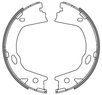 Колодки гальмівні задні барабанні Hyundai Grandeur 2.2 03-,Hyundai Grandeur 3. WOKING Z465700