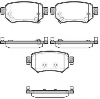 Гальмівні колодки задні Mazda 6 2.0-2.5 12- P17823.02 WOKING P1782302 (фото 1)