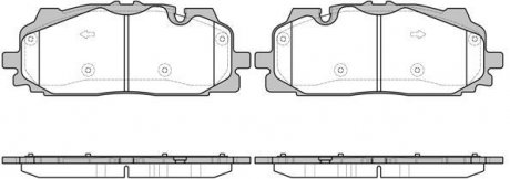 Колодки гальмові дискові передні Audi Q7 3.0 15- (P17673.00) WOKING P1767300 (фото 1)