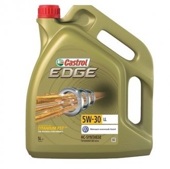 5л EDGE Titanium 5W-30 LL Масло синт. ACEA C3, LL-01, MB-Approval 229.31/229.51, VW 504 00/ 507 00 CASTROL EDG53L-4X5