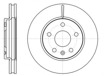 Тормозной диск перед. Insignia A/Malibu 08- 1.4-2.4 WOKING D61285.10