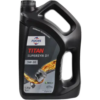 Моторное масло Titan Supersyn D1 5W-30 синтетическое 5 л FUCHS 602014153