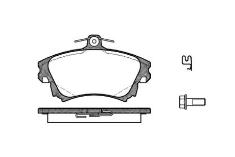 Тормозные колодки перед S40/V40 95-04 WOKING P6083.02