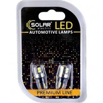 Набір автоламп 6 W, 12 V прозора, 2 шт SOLAR SL1341