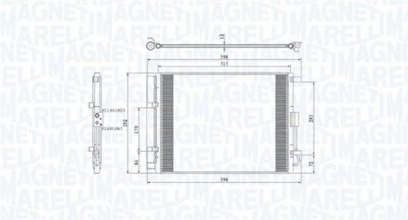 Радіатор кондиціонера MAGNETI MARELLI 350203809000