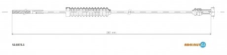 Трос остановочных тормозов ADRIAUTO 52.0272.1