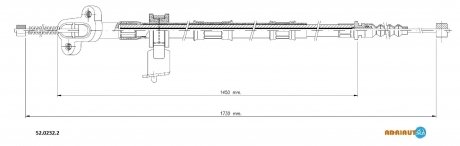 Трос зупиночних гальм ADRIAUTO 5202322