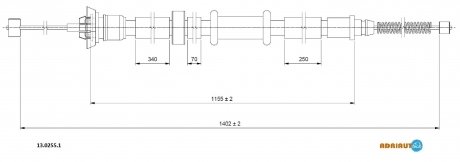 Трос зупиночних гальм ADRIAUTO 1302551 (фото 1)