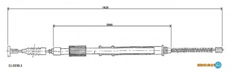 Трос зупиночних гальм ADRIAUTO 1102301