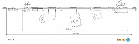 Трос зупиночних гальм ADRIAUTO 5202201