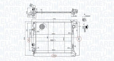 Радиатор MAGNETI MARELLI 350213163200