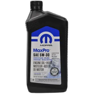 Моторное масло Mopar MaxPro GF-6A 5W-30 синтетическое 0,95 л CHRYSLER 68518204AA
