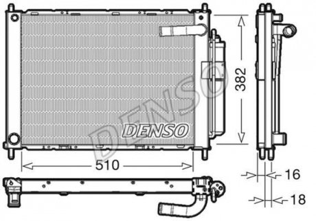 Радиатор кондиционера DENSO DRM46101 (фото 1)