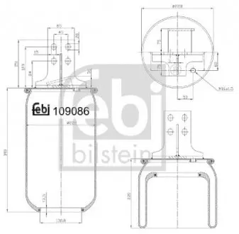 Пневмоподушка BILSTEIN FEBI 109086