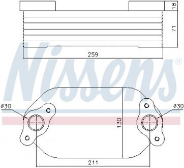 Охладитель смазки NISSENS 91138